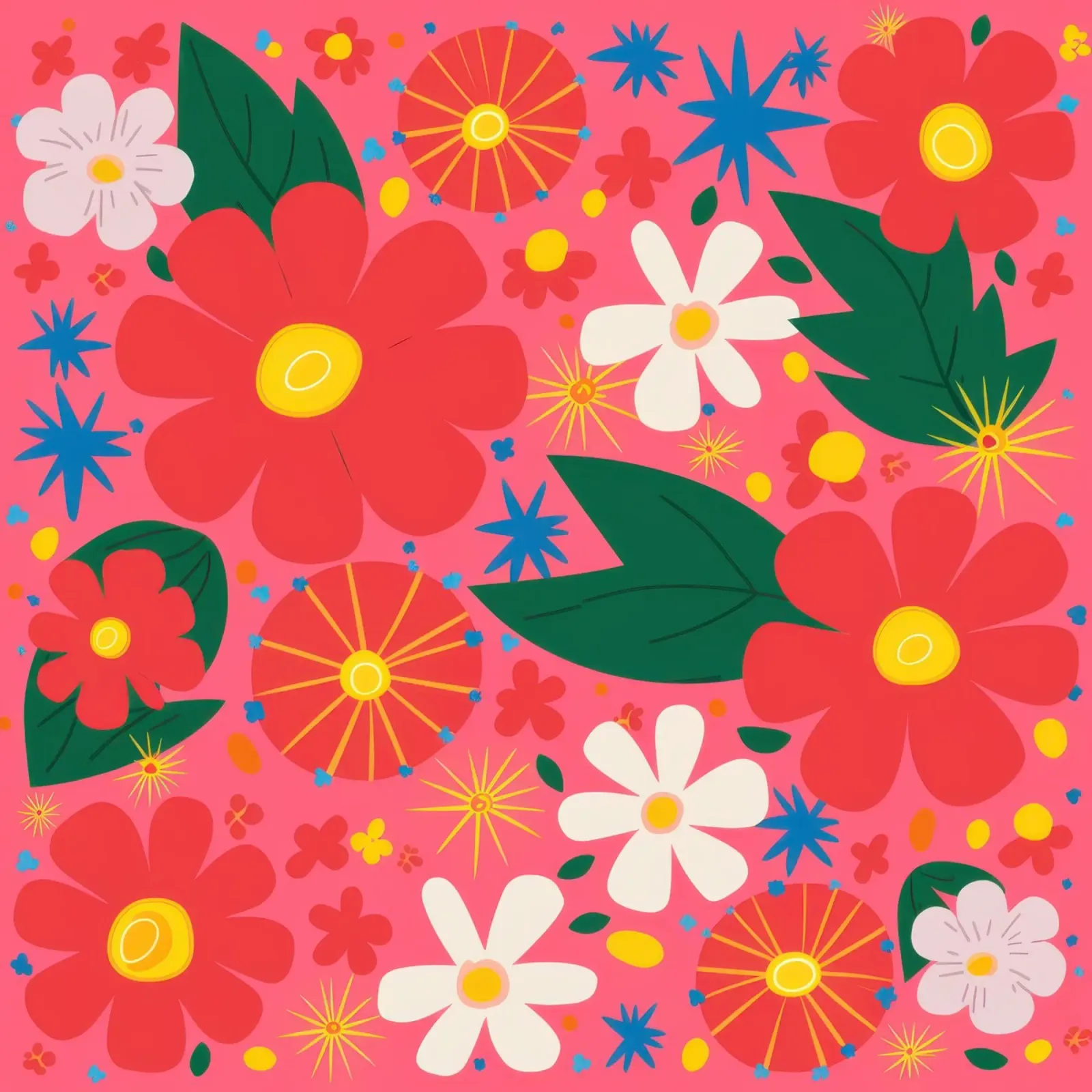 Pop Art Petal Power poster con telaio in alluminio da Trace Brush