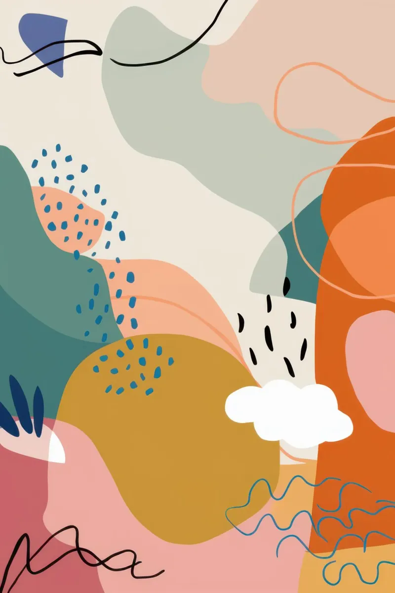 Paesaggio meteorologico astratto poster da Thistle Bloom