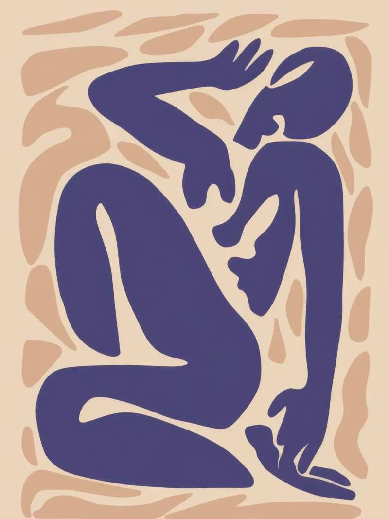 Reposo del cuerpo Azure hahnemühle de Gaia Viesta