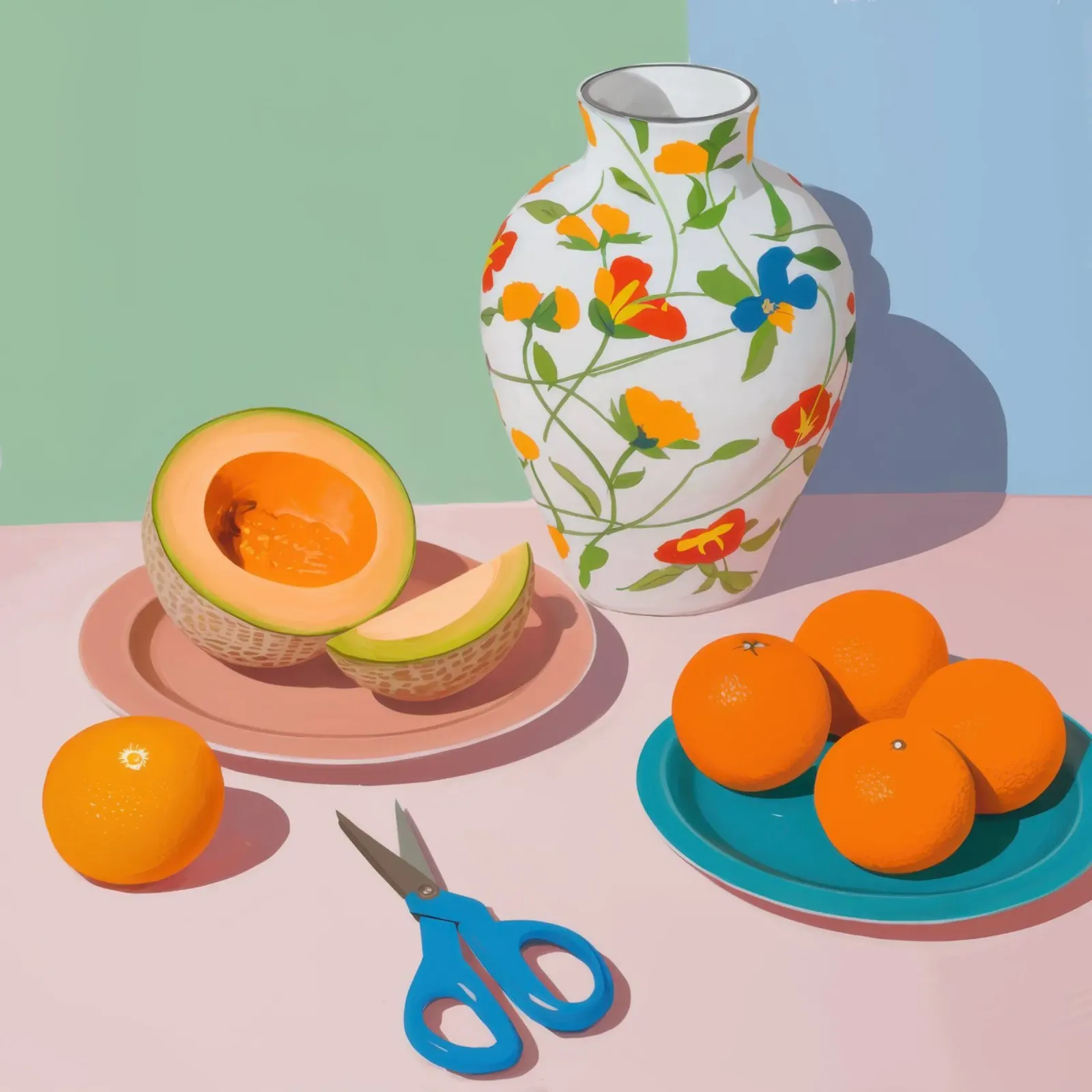 Natura morta di melone poster da Irish Strokes