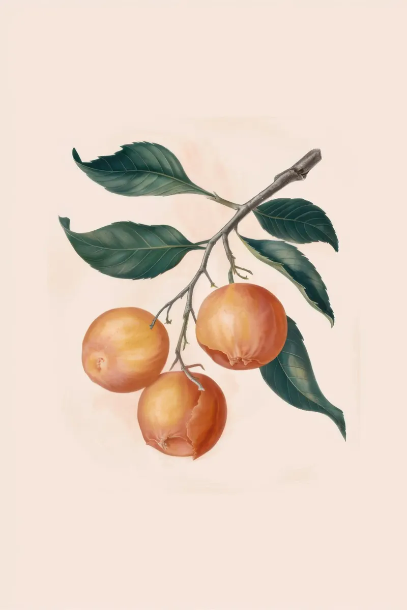 Zachte citrusfluister canvas met Baklijst van Selene Shade