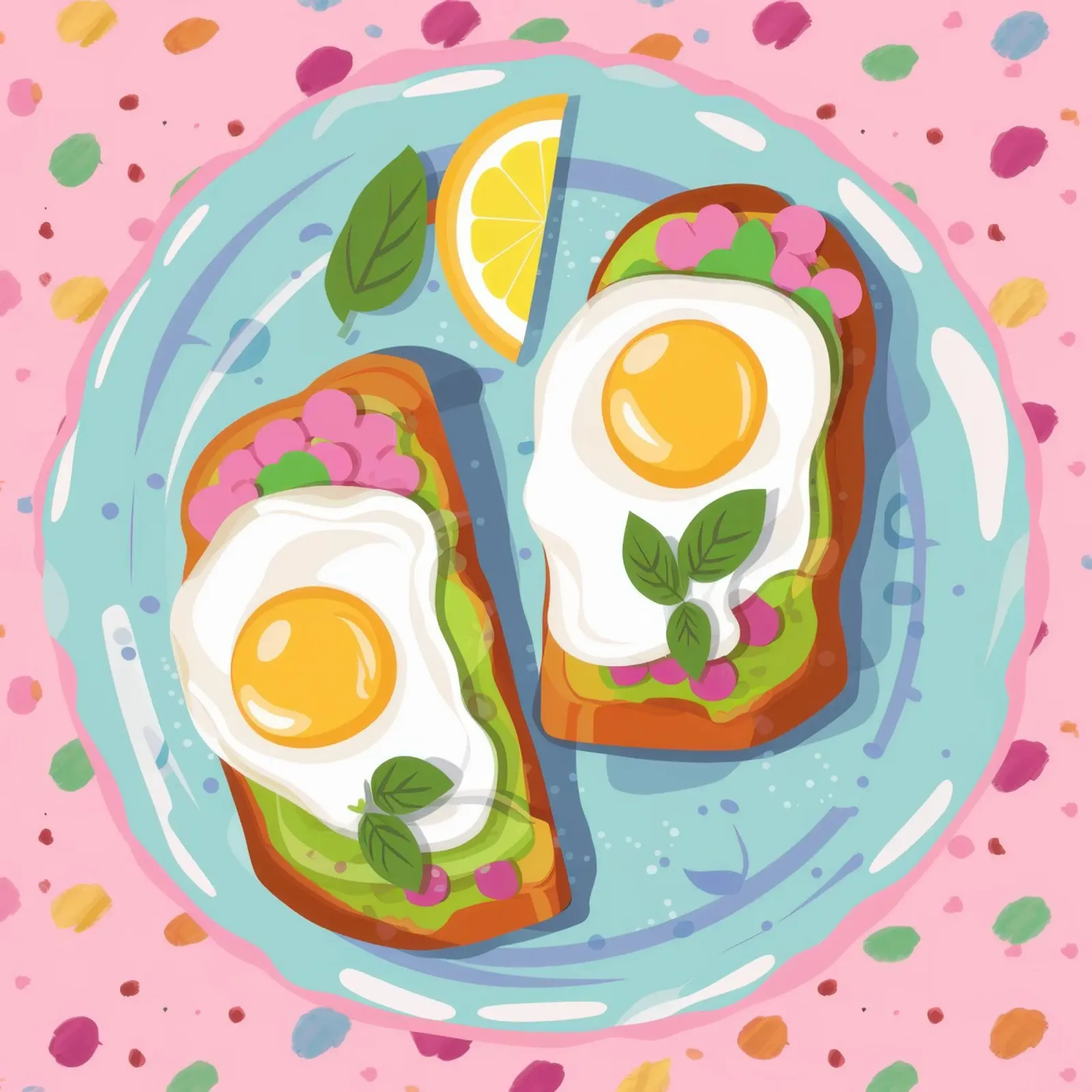 Duo di toast all'avocado tela con Cornice a cassetta da Mark Solaria