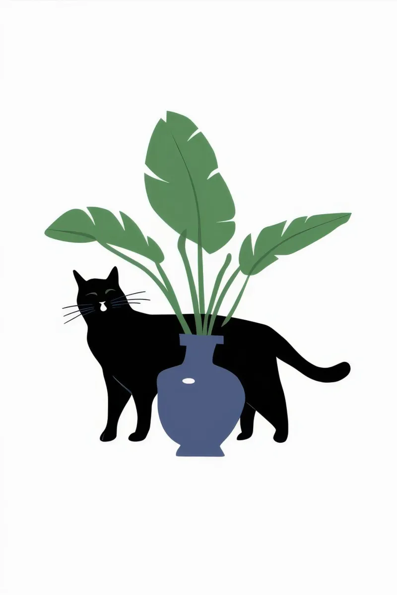 Gatto in vaso ombra plexiglass da Mark Solaria