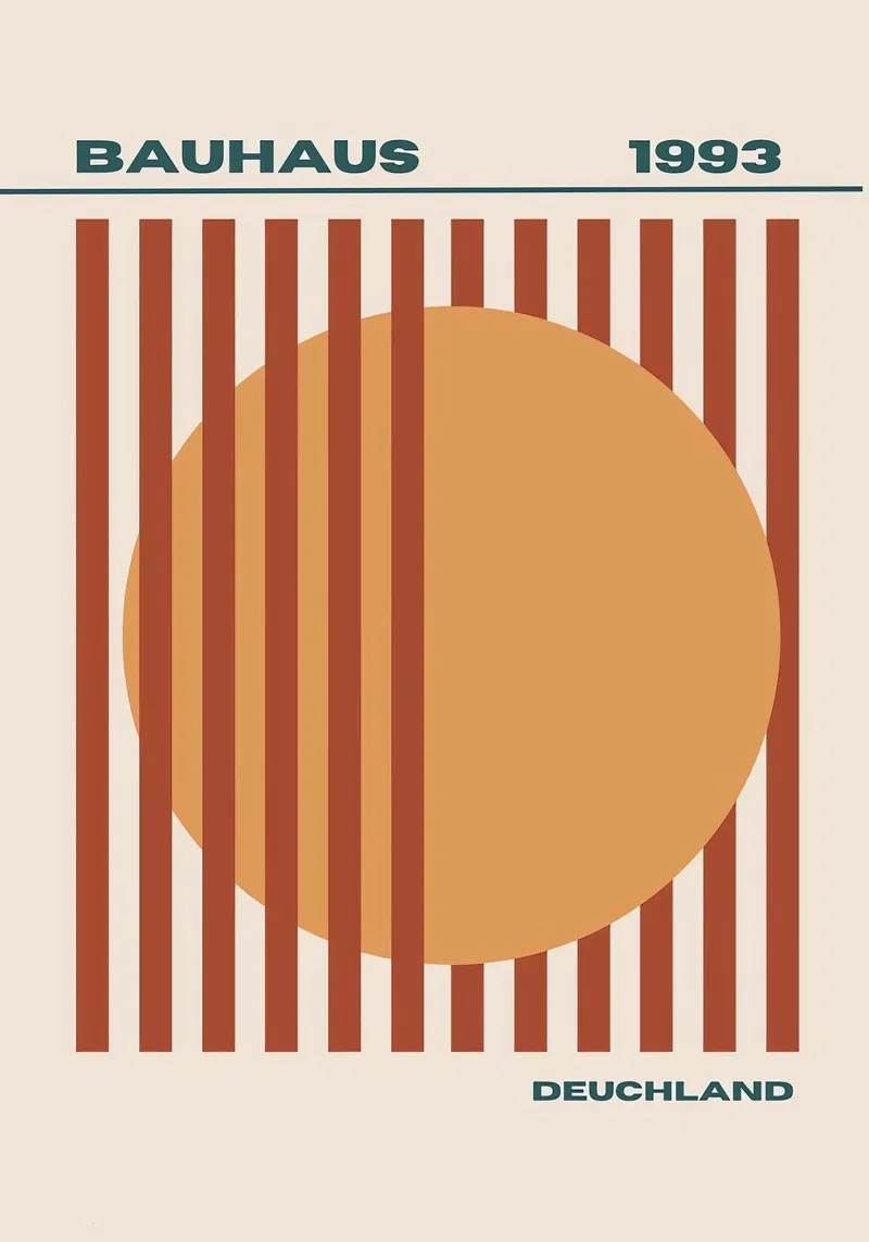 Bauhaus 1993 poster con telaio in plastica da Narciso
