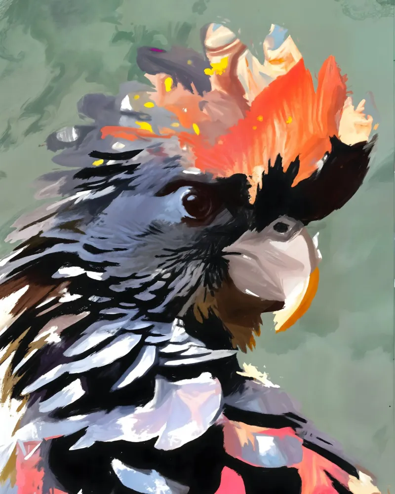 Cacatua: Fiamma e Piuma plexiglass da 83oranges