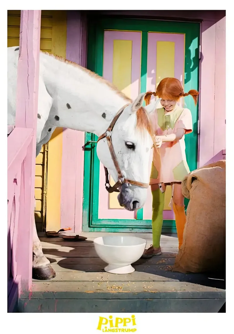 Il migliore amico di Pippi Calzelunghe poster con telaio in alluminio da Earl Beeman