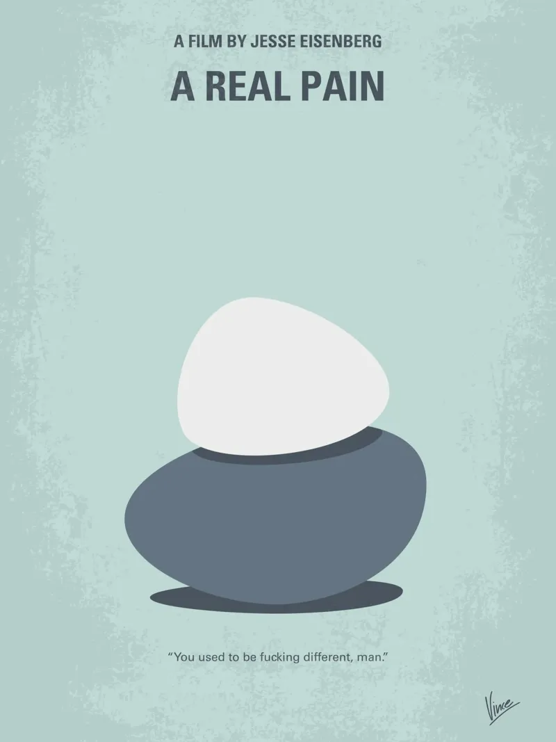 No1496 My A Real Pain minimal movie poster poster da Chungkong