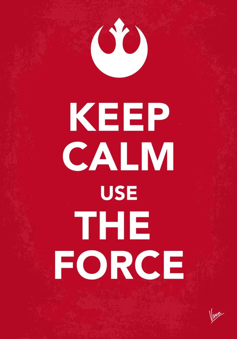 My Keep Calm Star Wars - Rebel Alliance-poster poster con telaio in alluminio da geekxfiles