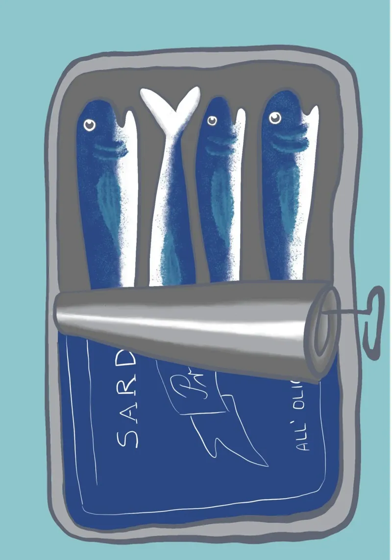 Sardines poster da LaraLiliana Design
