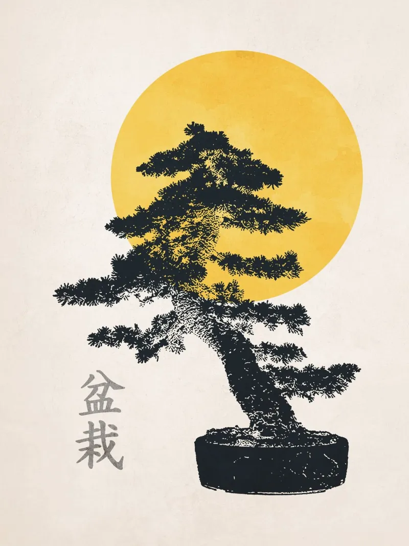 Bonsai Tree no. 1 pellicola backlit da apoloprints