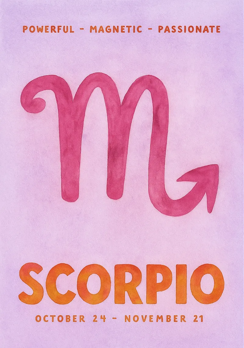 pittura zodiacale dello scorpione poster da Shillas