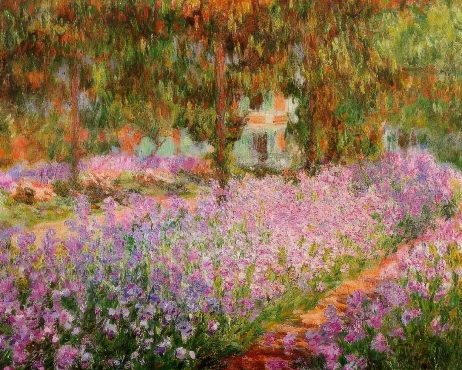 Claude Monet Iris nel giardino di Monet MOnet carta hahnemühle da clay bobby