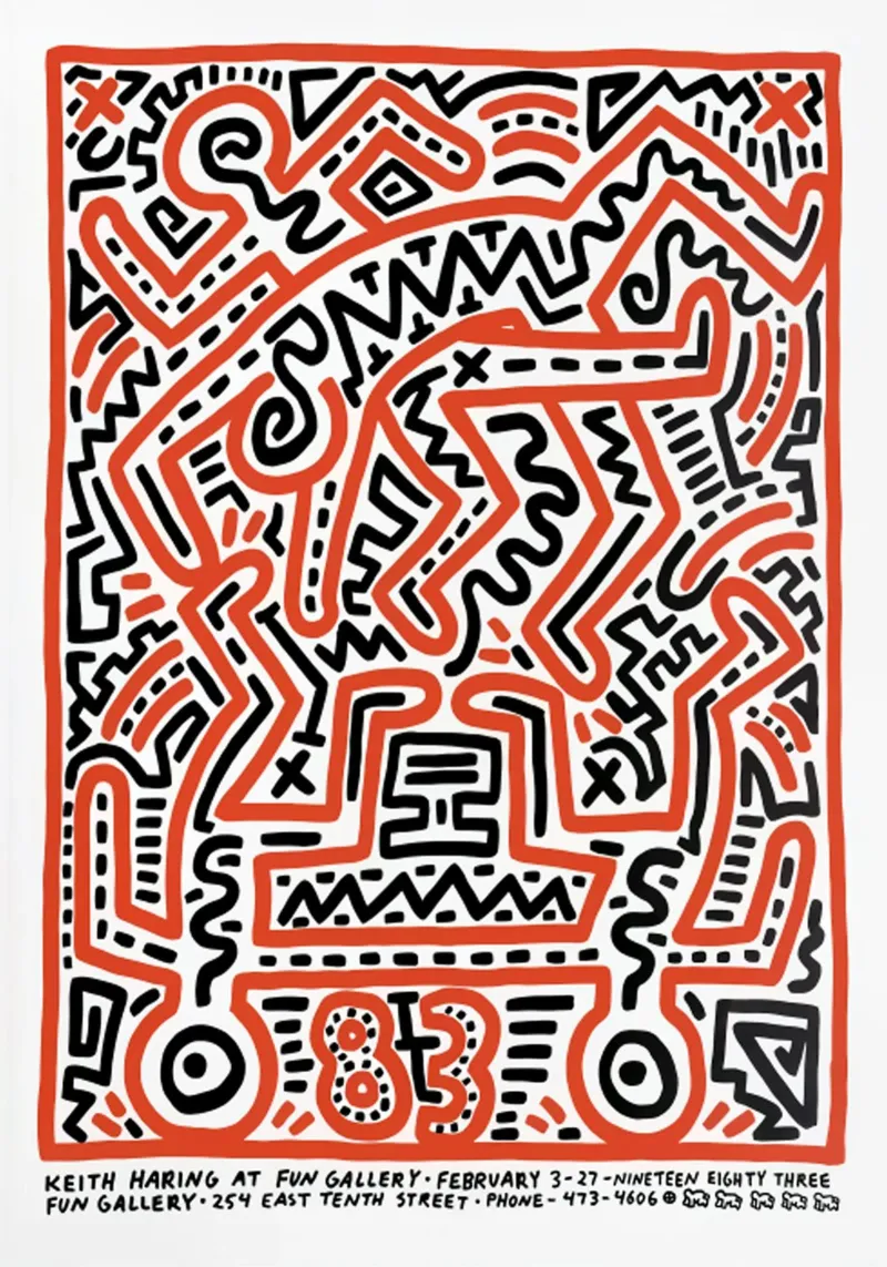 Albero di Keith Haring del diciannovesimo secolo plexiglass da jo shop