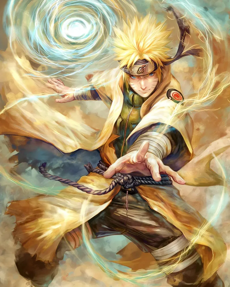 Naruto poster con telaio in plastica da Fleur de Lys