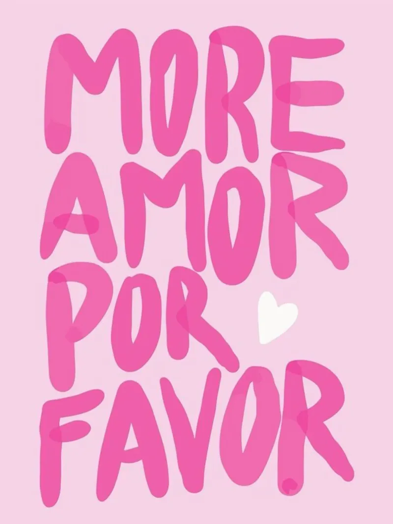 Amor rosa poster con telaio in legno da cosmos studio