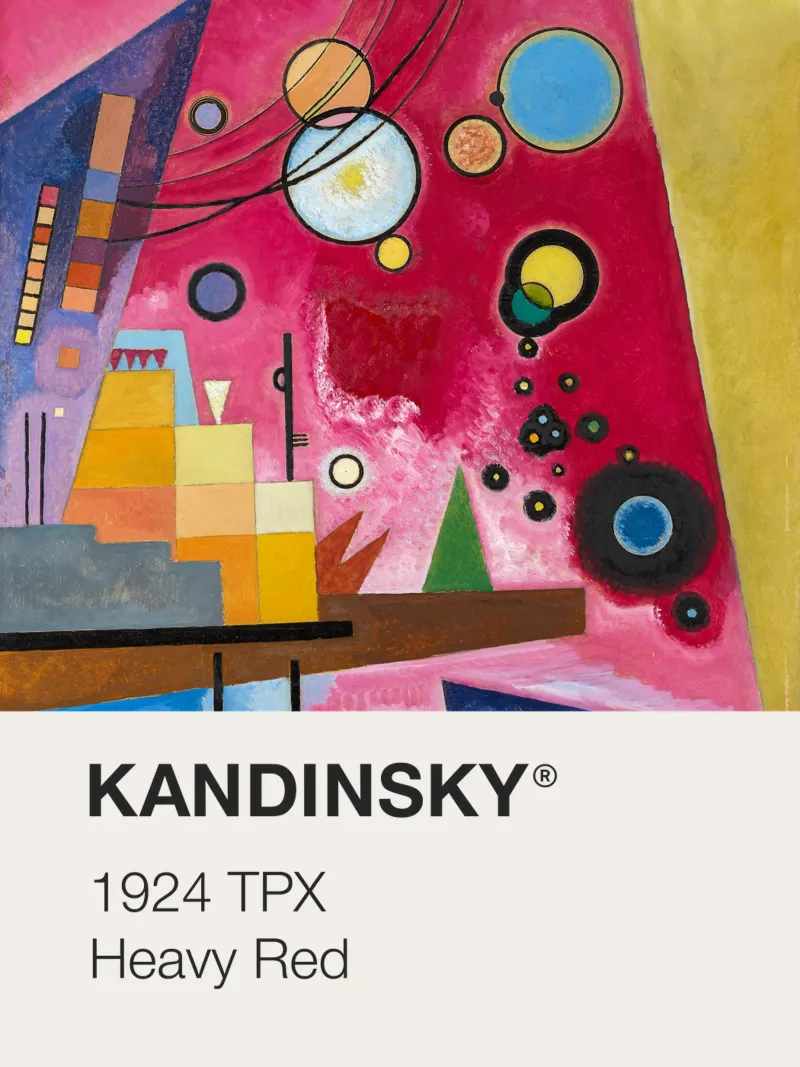 Kandinsky Pantone tela con Cornice a cassetta da Vintagrafica