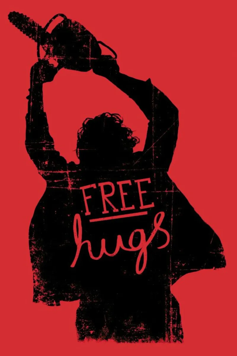 Free Hugs poster con telaio in legno da DinoMike