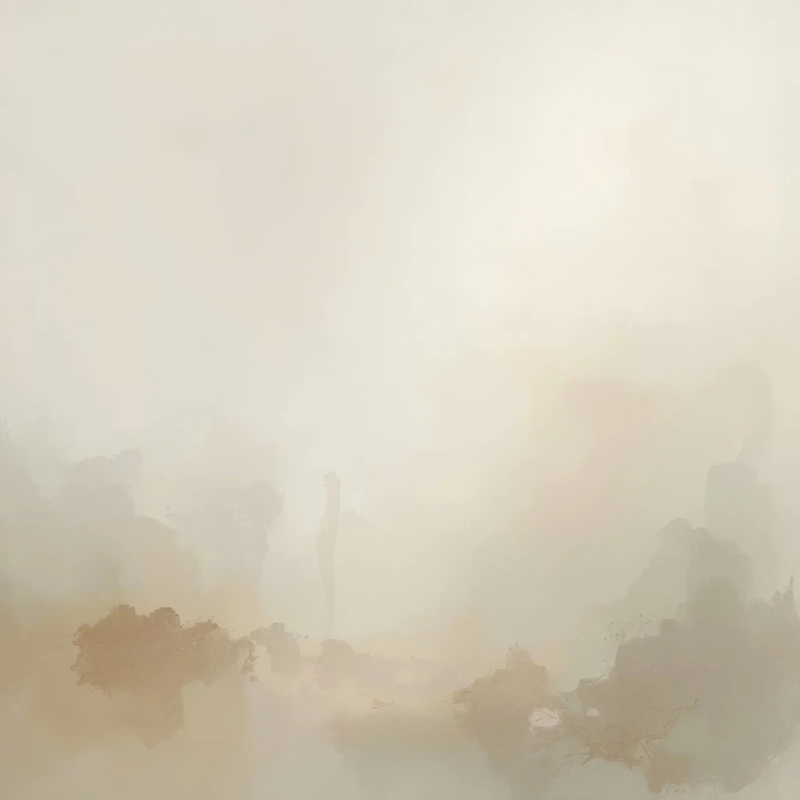 Pittura astratta di paesaggio sui toni della terra poster con telaio in legno da DesignDoodle