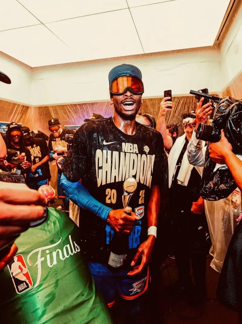 Shai Gilgeous-Alexander MVP delle finali pellicola backlit da willtahuyshop