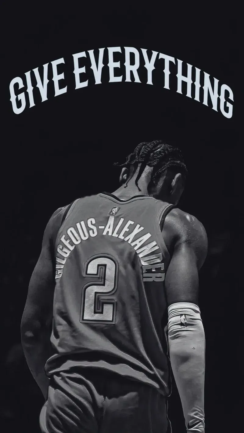 Shai Gilgeous-Alexander dà tutto pellicola backlit da willtahuyshop