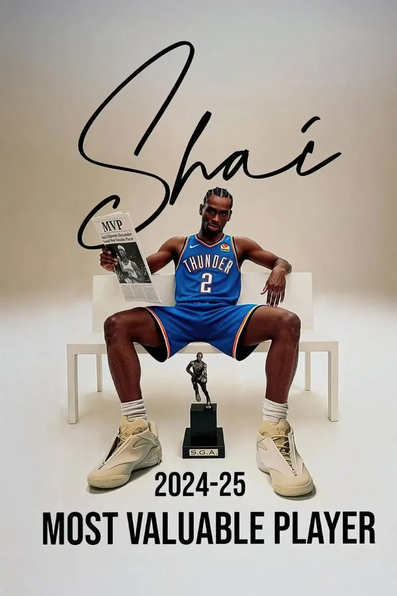 Shai Gilgeous-Alexander MVP pellicola backlit da willtahuyshop