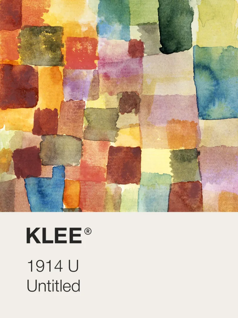 Klee Pantone poster da Vintagrafica
