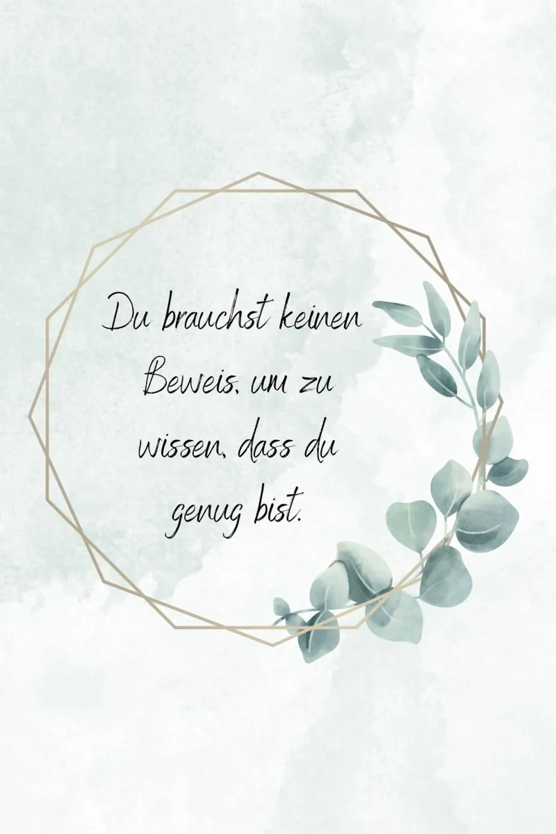 Gut genug poster con telaio in alluminio da AESTHETIC VIBES by Isabel