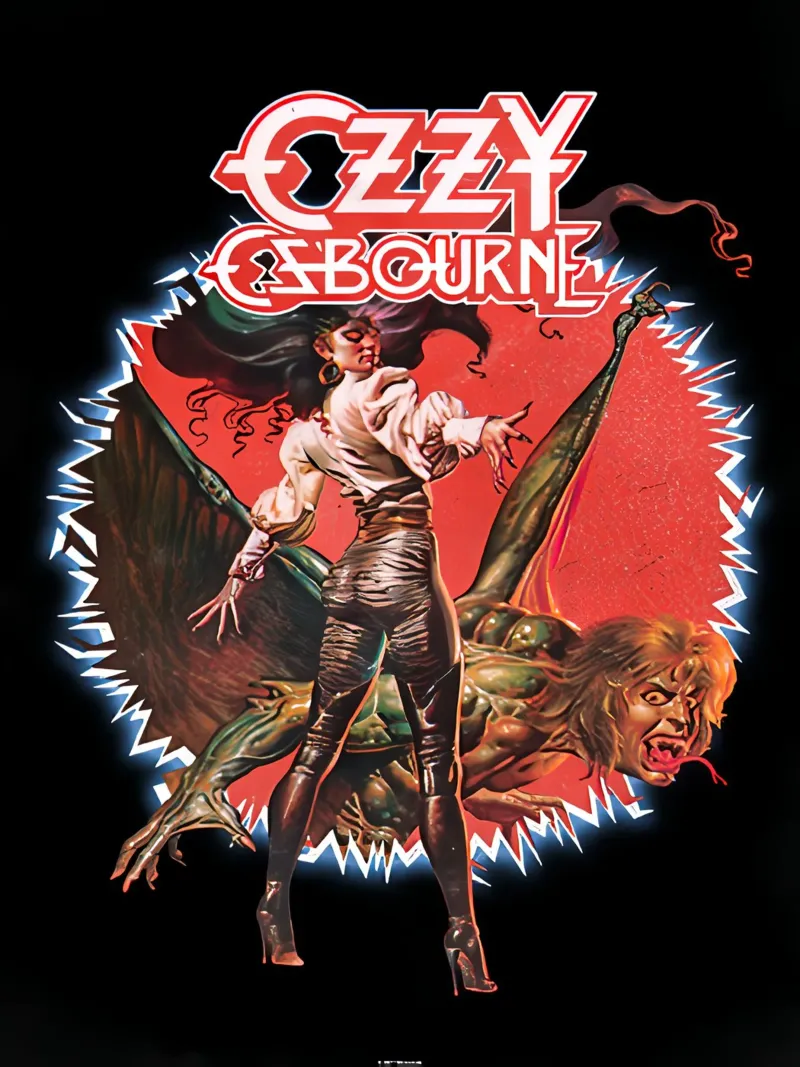 Ozzy Osbourne pellicola backlit da rock music