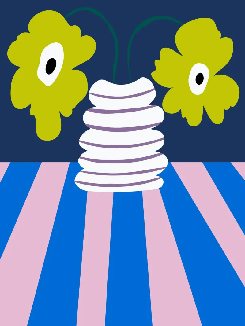 Argilla per l'esplosione dei colori poster con telaio in legno da Miho Art Studio