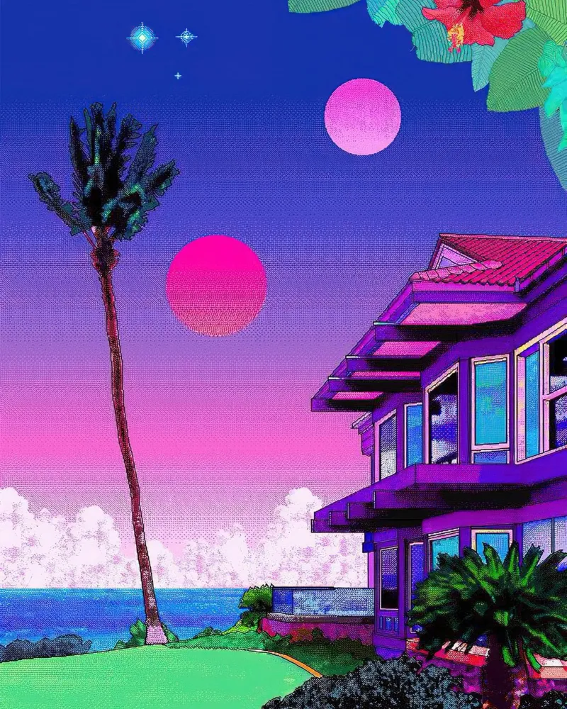Palma di Hiroshi Nagai alluminio dibond da MarshArt