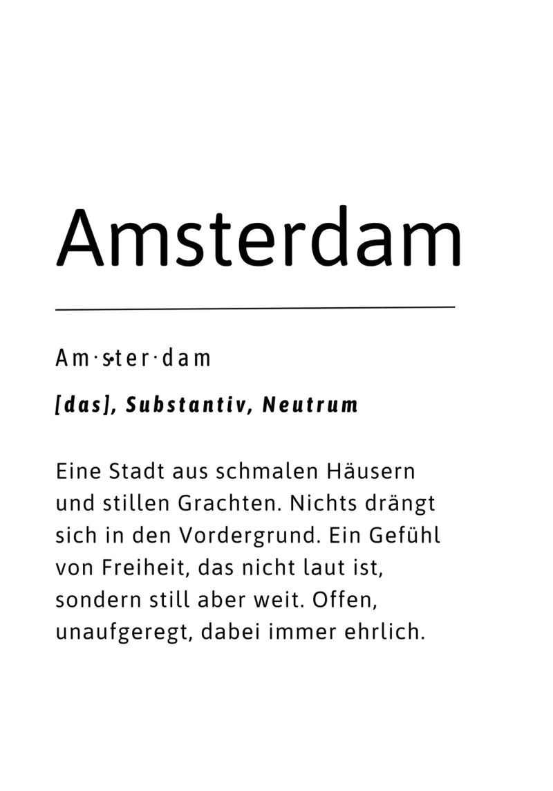 Amsterdam poster da typostudio