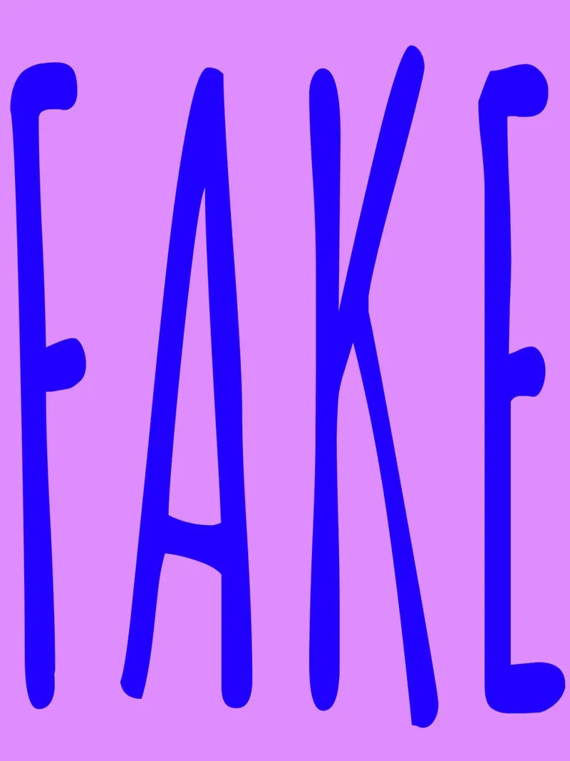 Fake. (3 Farbvarianten) poster da FRICKE DESIGN