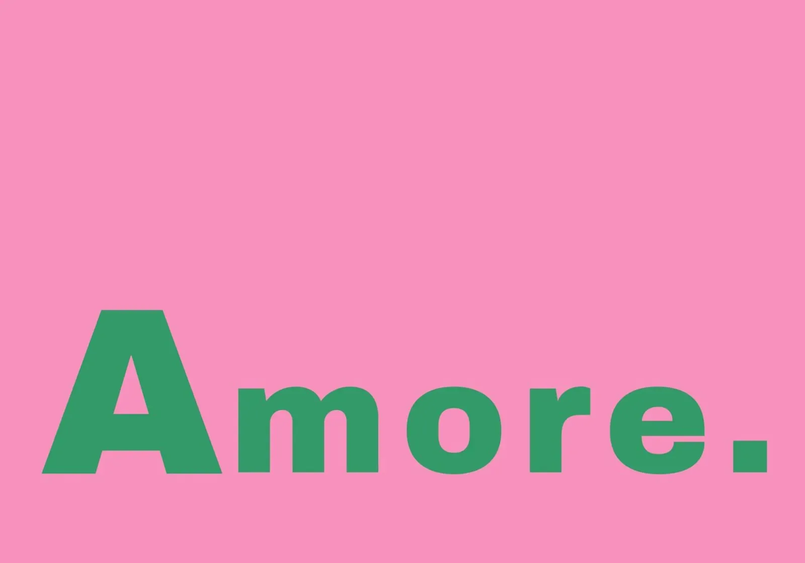 Poster retrò Amore - Arte d'amore minimalista rosa e verde poster con telaio in alluminio da homdeco