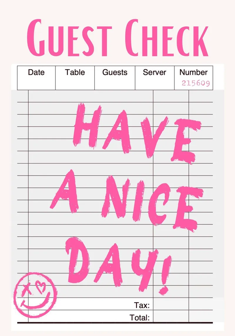 Have a Nice Day - Poster Art per il controllo degli ospiti poster con telaio in plastica da homdeco