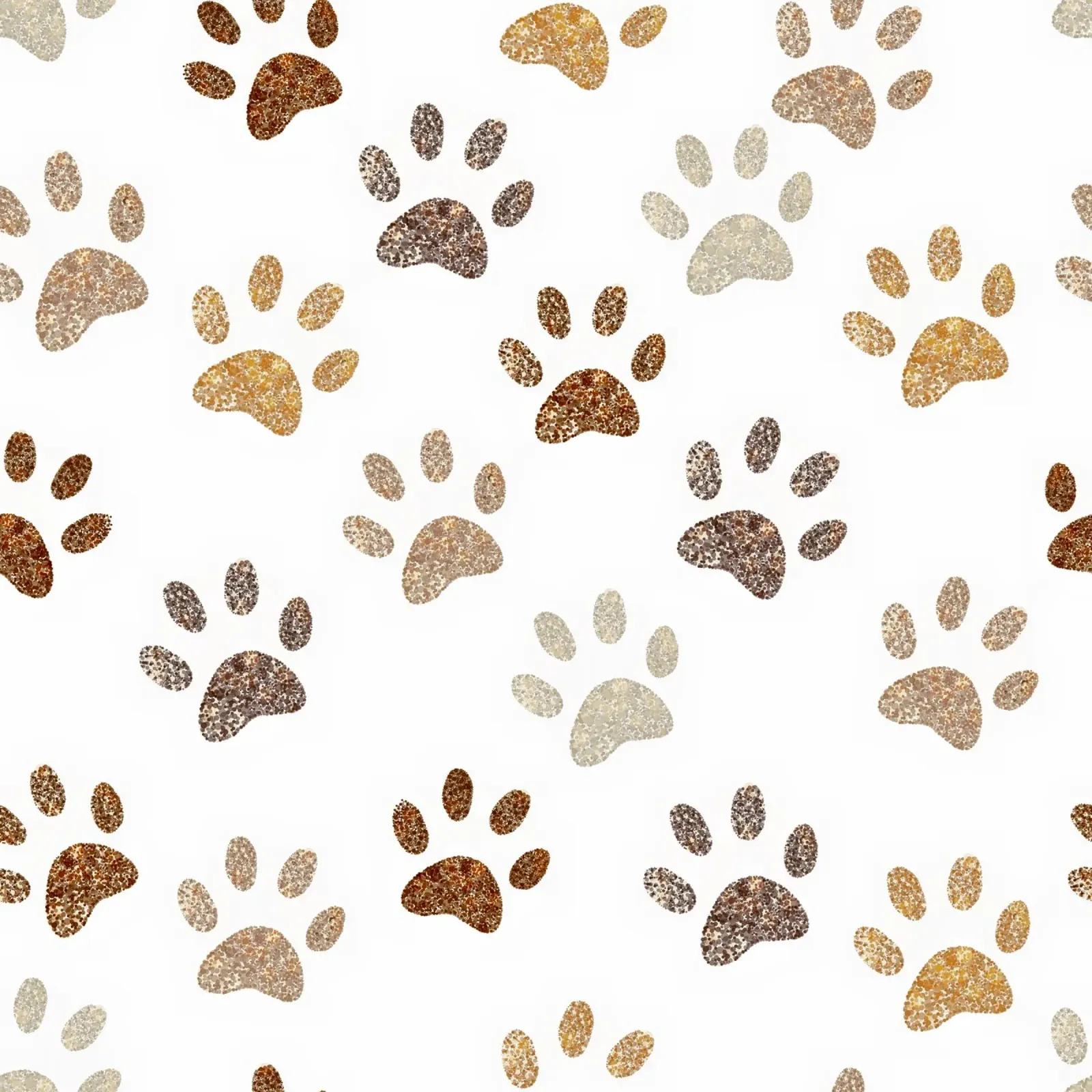 Shining paw print canvas with Floater frame by gulsengunel