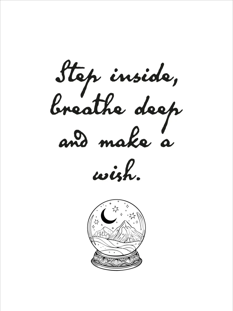 Step inside, breathe deep and make a wish. alluminio dibond da Fraysein Design