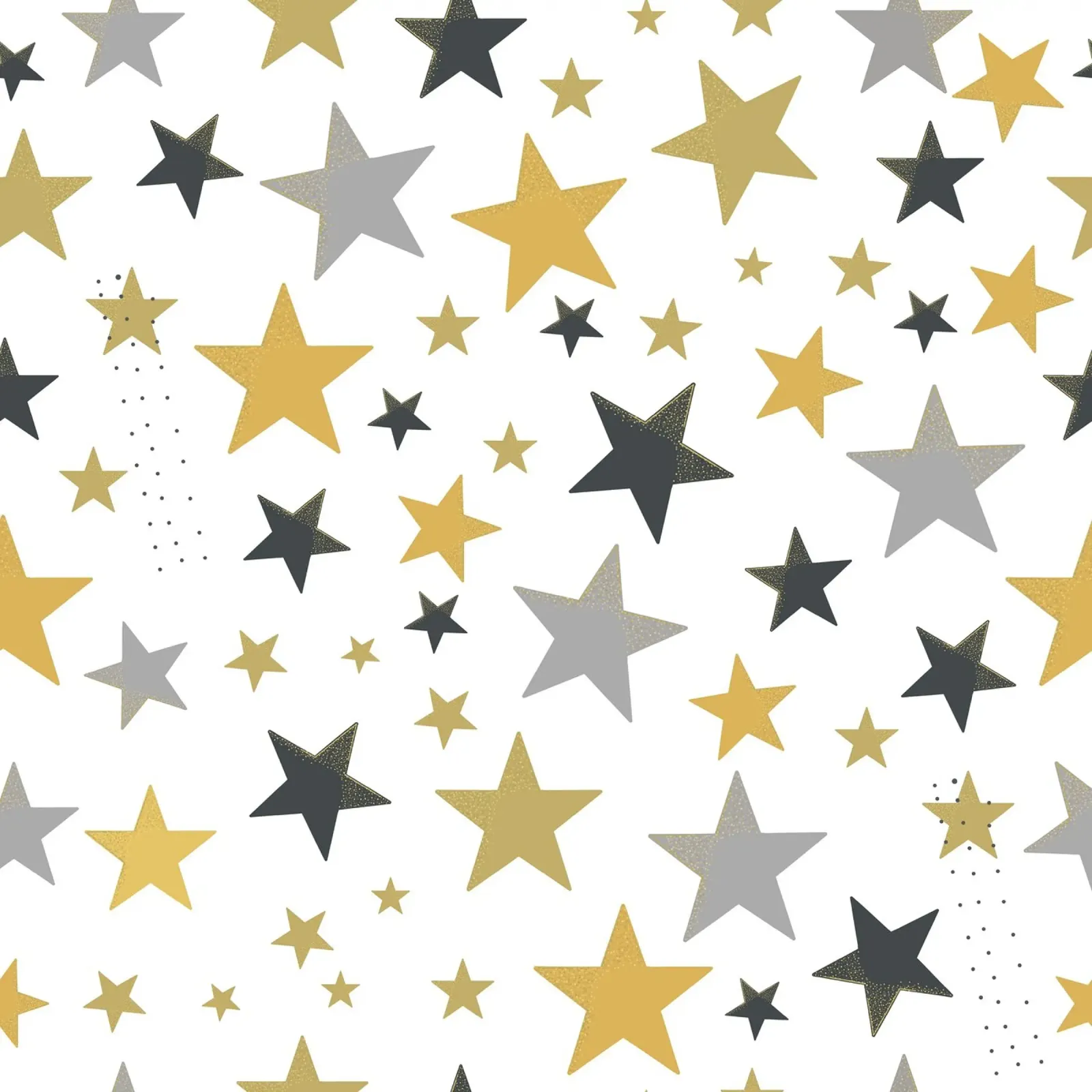 Stelle d'oro e d'argento che brillano poster con telaio in alluminio da gulsengunel