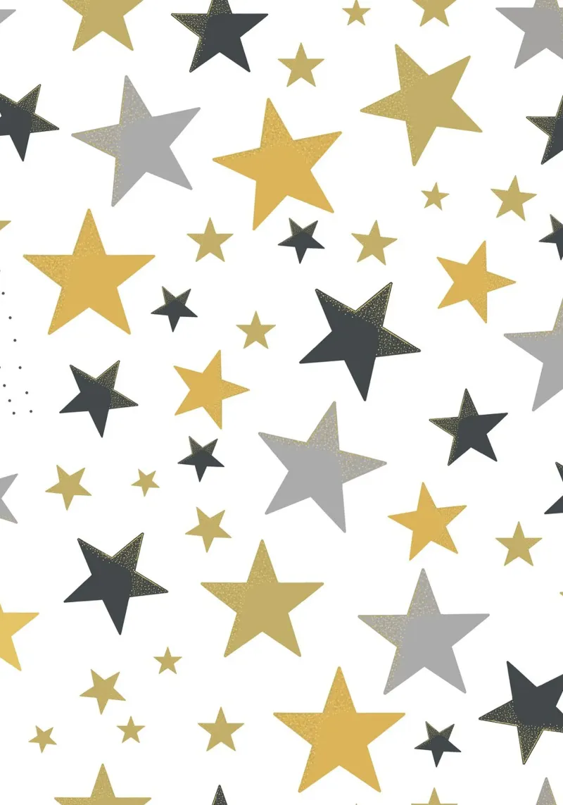 Estrellas brillantes de color plata dorada hahnemühle de gulsengunel