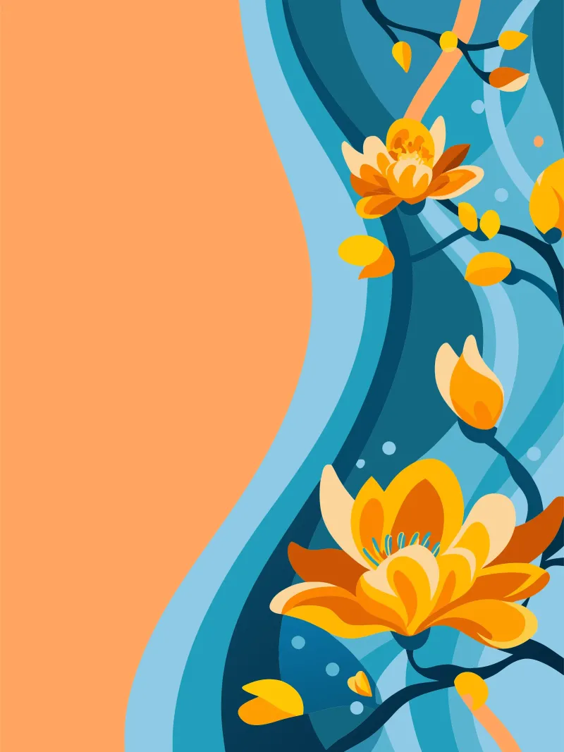Fiore di magnolia poster da HAPPY SHOP