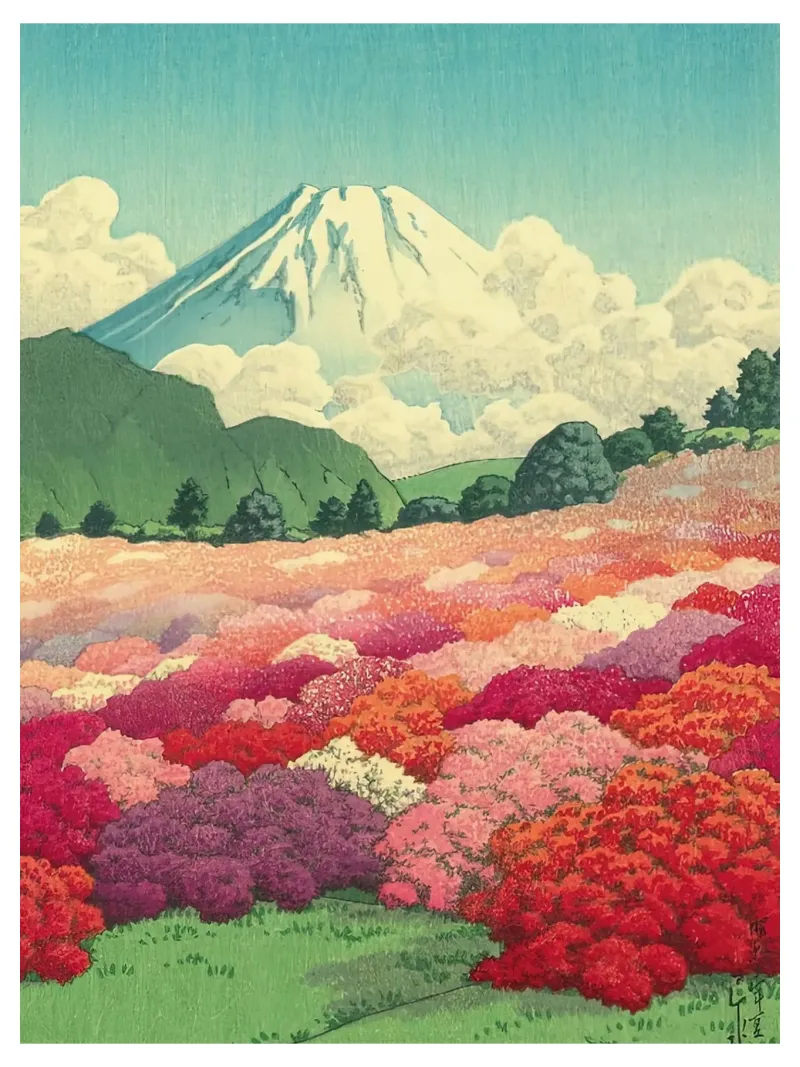 Kawase Hasui Vintage tela con Cornice a cassetta da Ryley Smith traveler