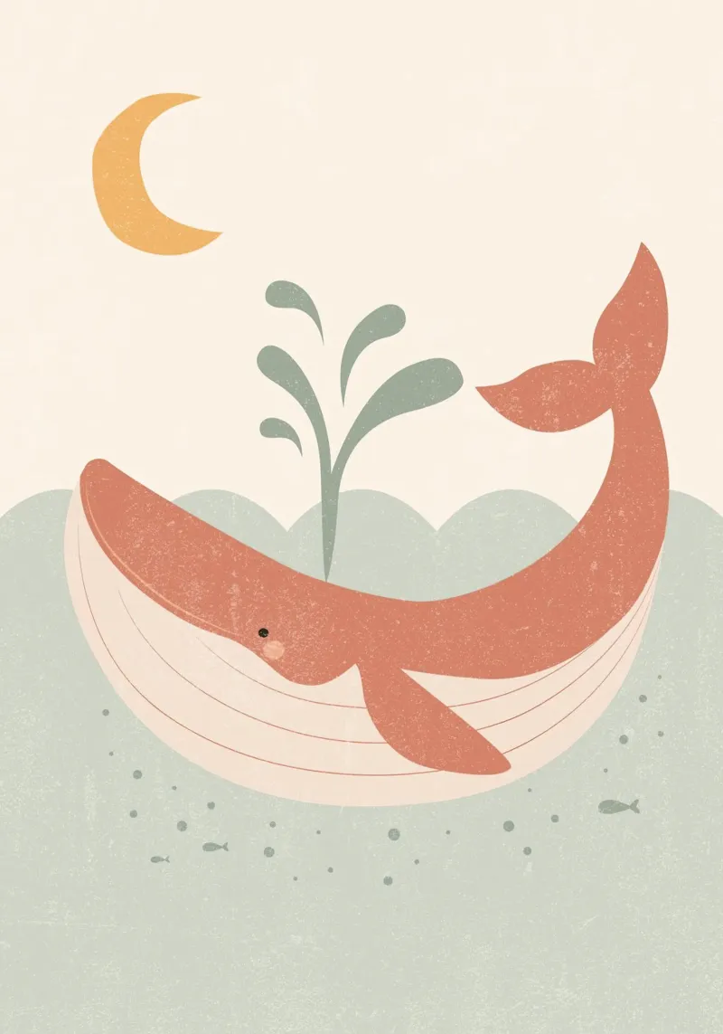 Balena felice poster da muench benjamin