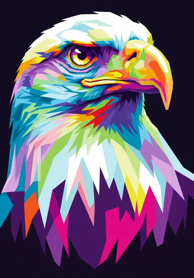 Aigle coloré (3) poster de Wild Life studio