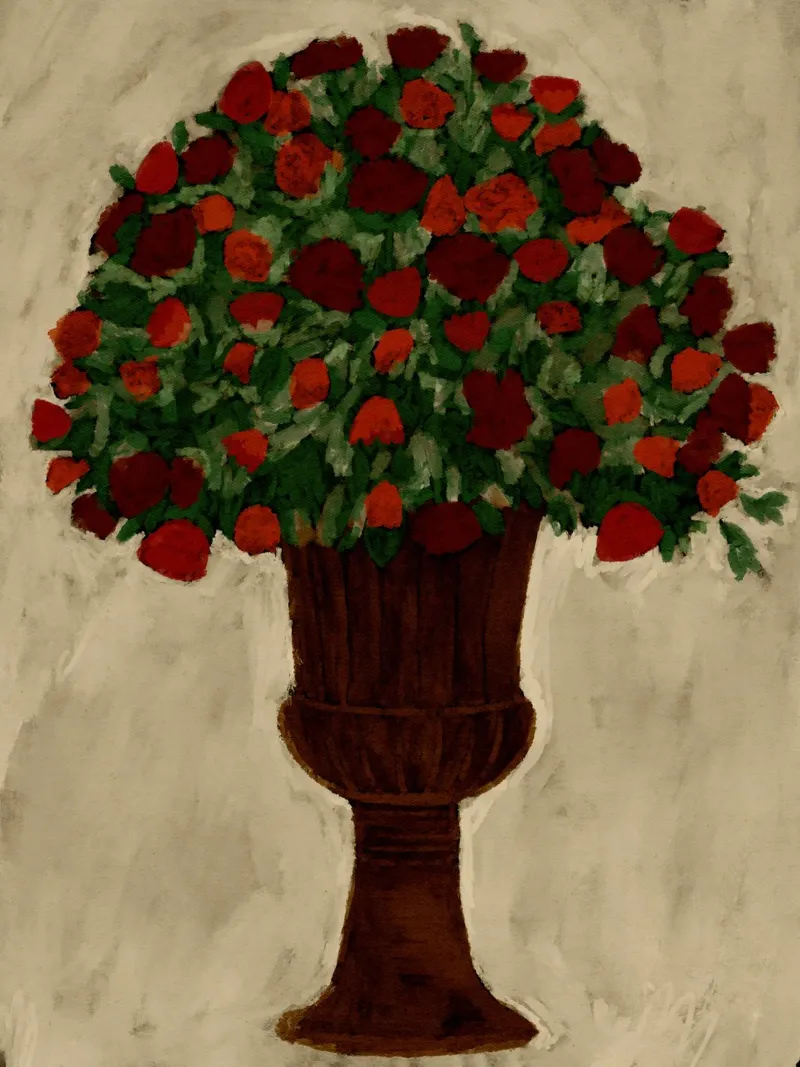Spring Bouquet poster con telaio in plastica da Shatha Al Dafai