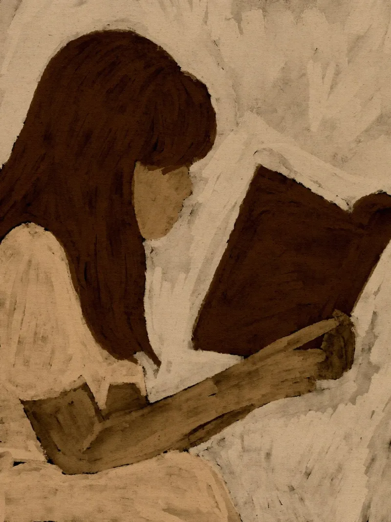 Book Lover 3 poster con telaio in plastica da Shatha Al Dafai