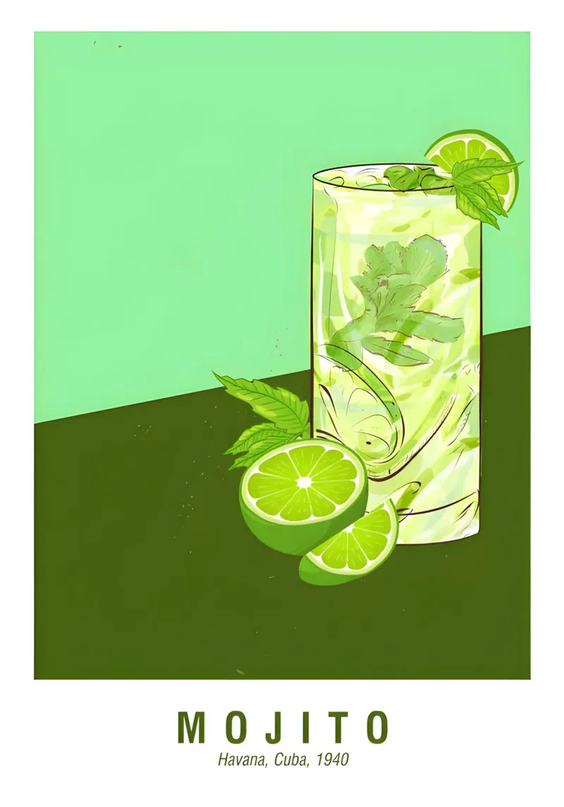 Mojito Avana Cuba 1940 pellicola backlit da janetlynn