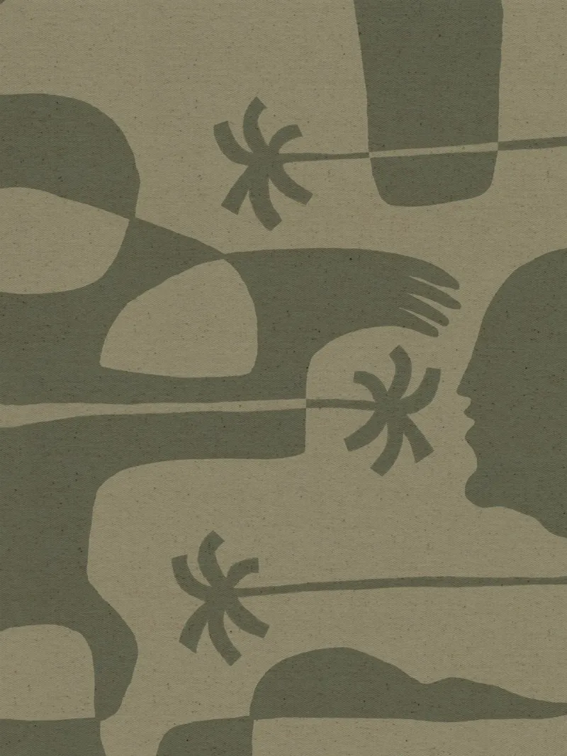The Land Story 7 poster con telaio in plastica da Shatha Al Dafai