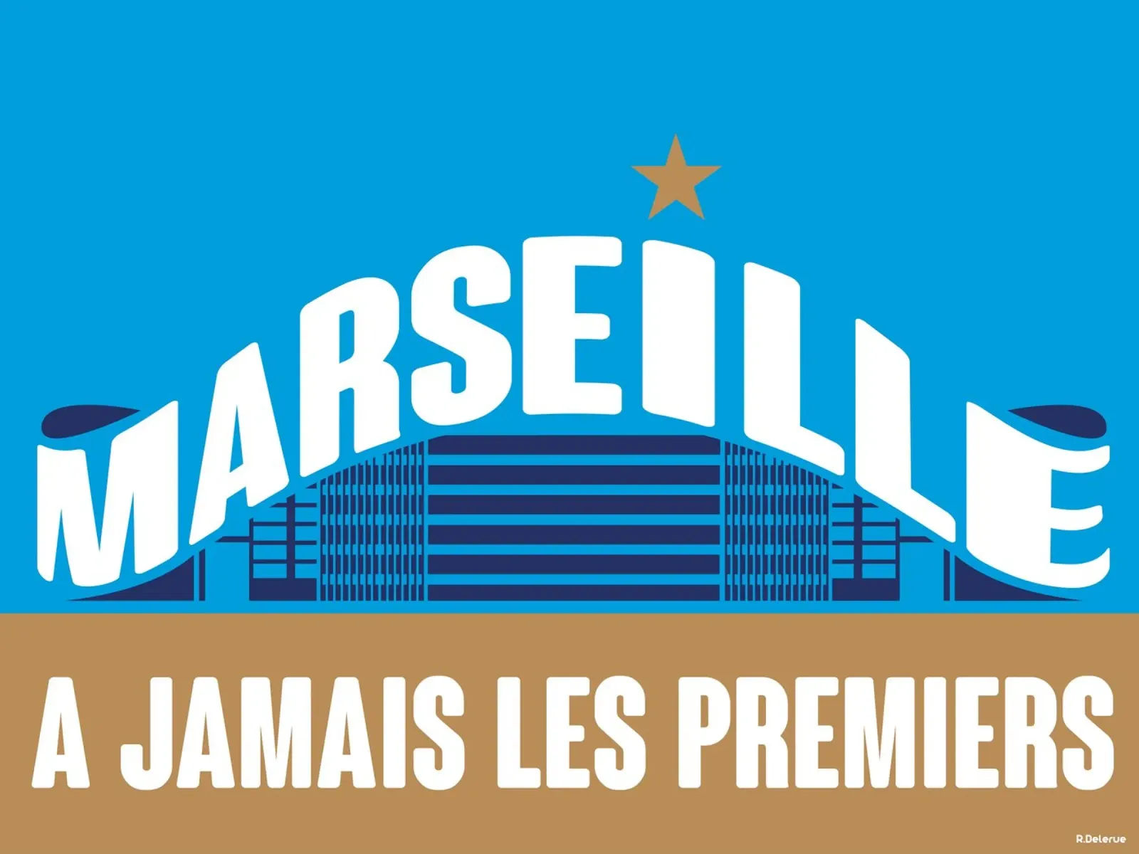 Marsiglia A jamais les premiers poster con telaio in legno da Raphaël Delerue