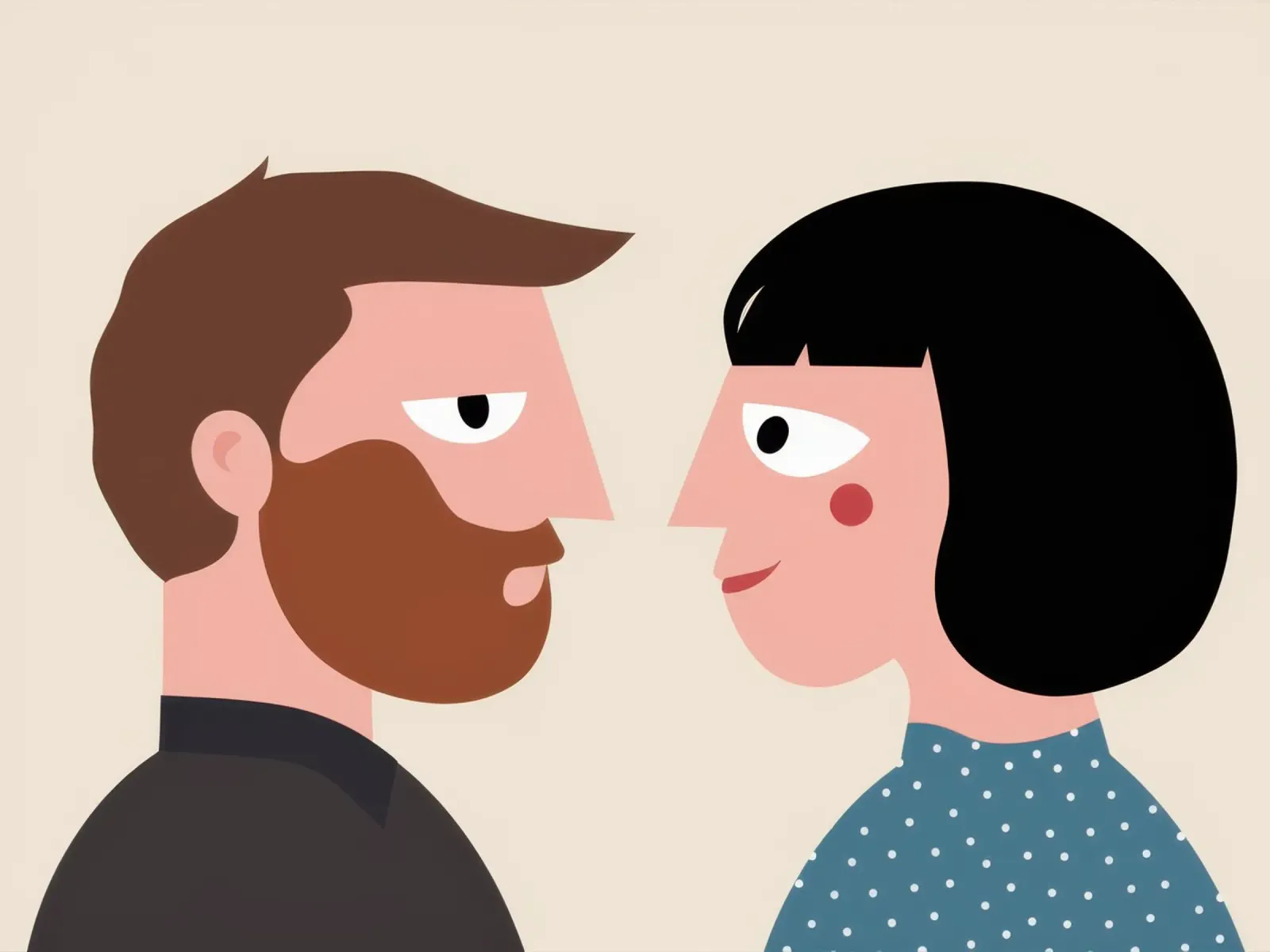 Sguardo intimo e amorevole poster con telaio in legno da Gaia Viesta