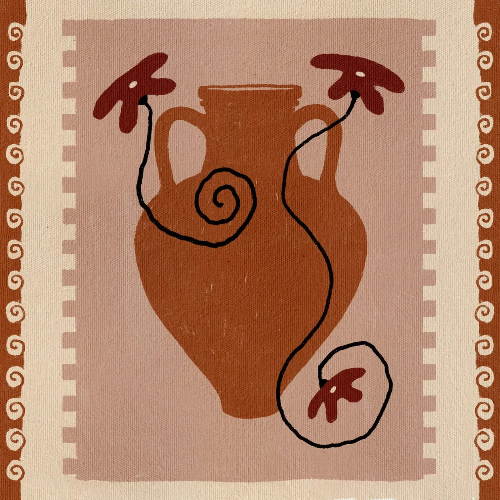 Out-of-Vase Blooms 9 carta hahnemühle da Shatha Al Dafai