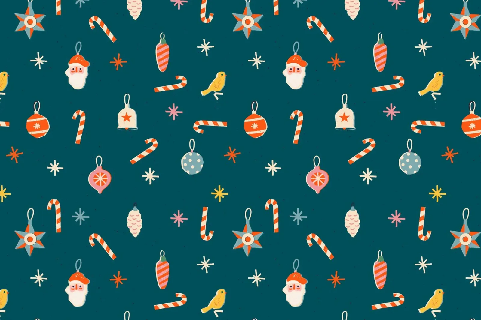 Christmas Pattern No 33 poster con telaio in plastica da treechild